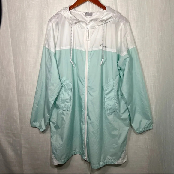 Columbia Flash Challenger Long Windbreaker Hiking Outdoor Jacket Like New Sz 1X - Picture 5 of 11